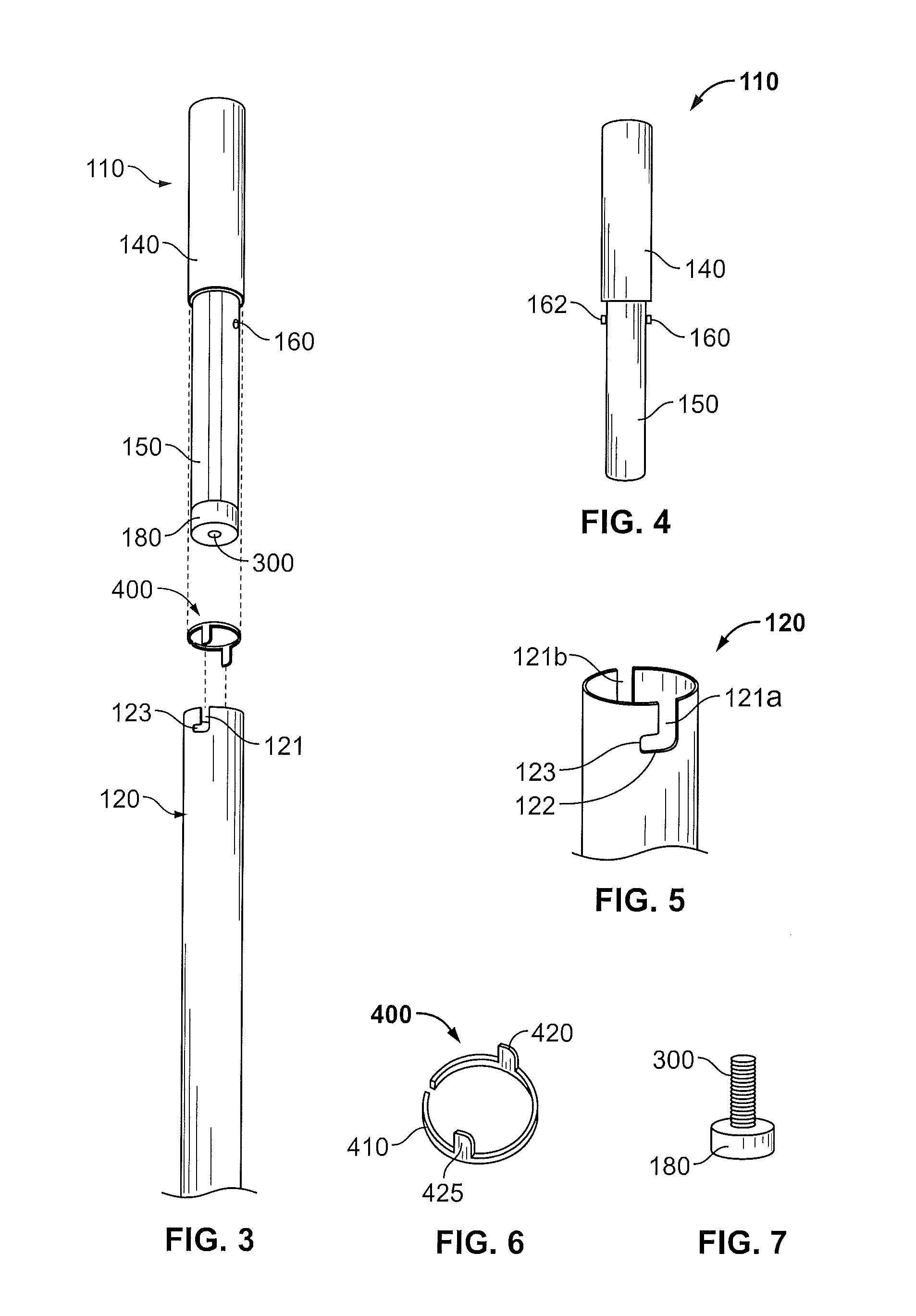 Variable length shaft