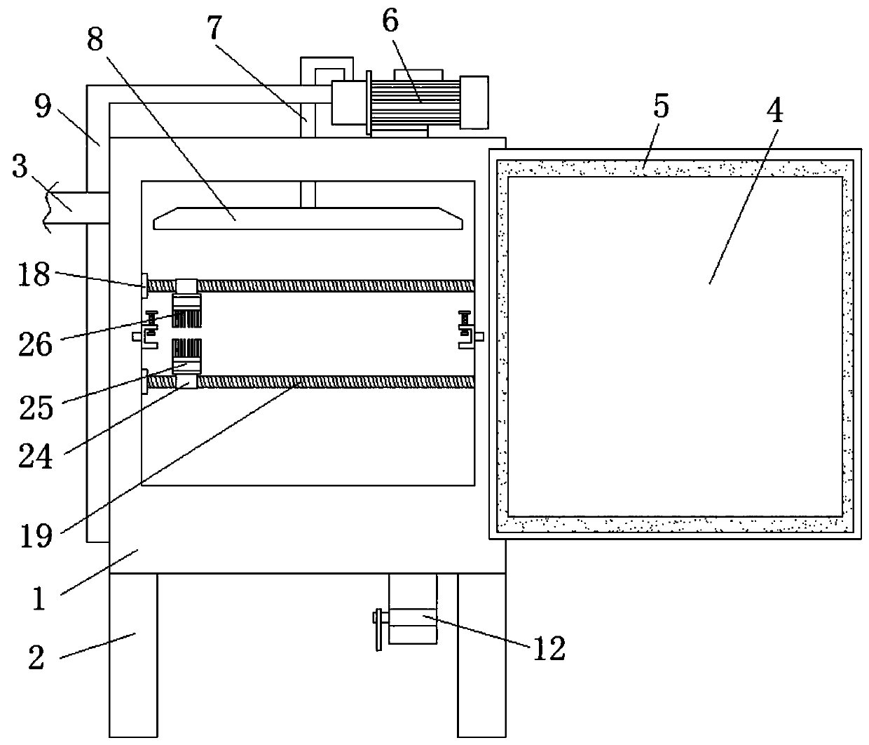 Filter screen cleaning device for petroleum filtering processing