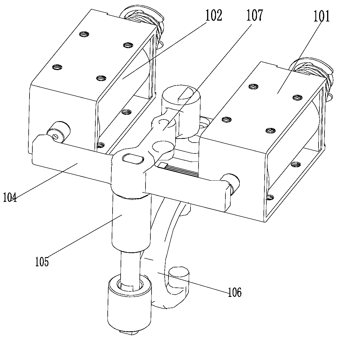 Mechanical double-overrunning clutch self-adaptive automatic speed change bridge for planetary system input