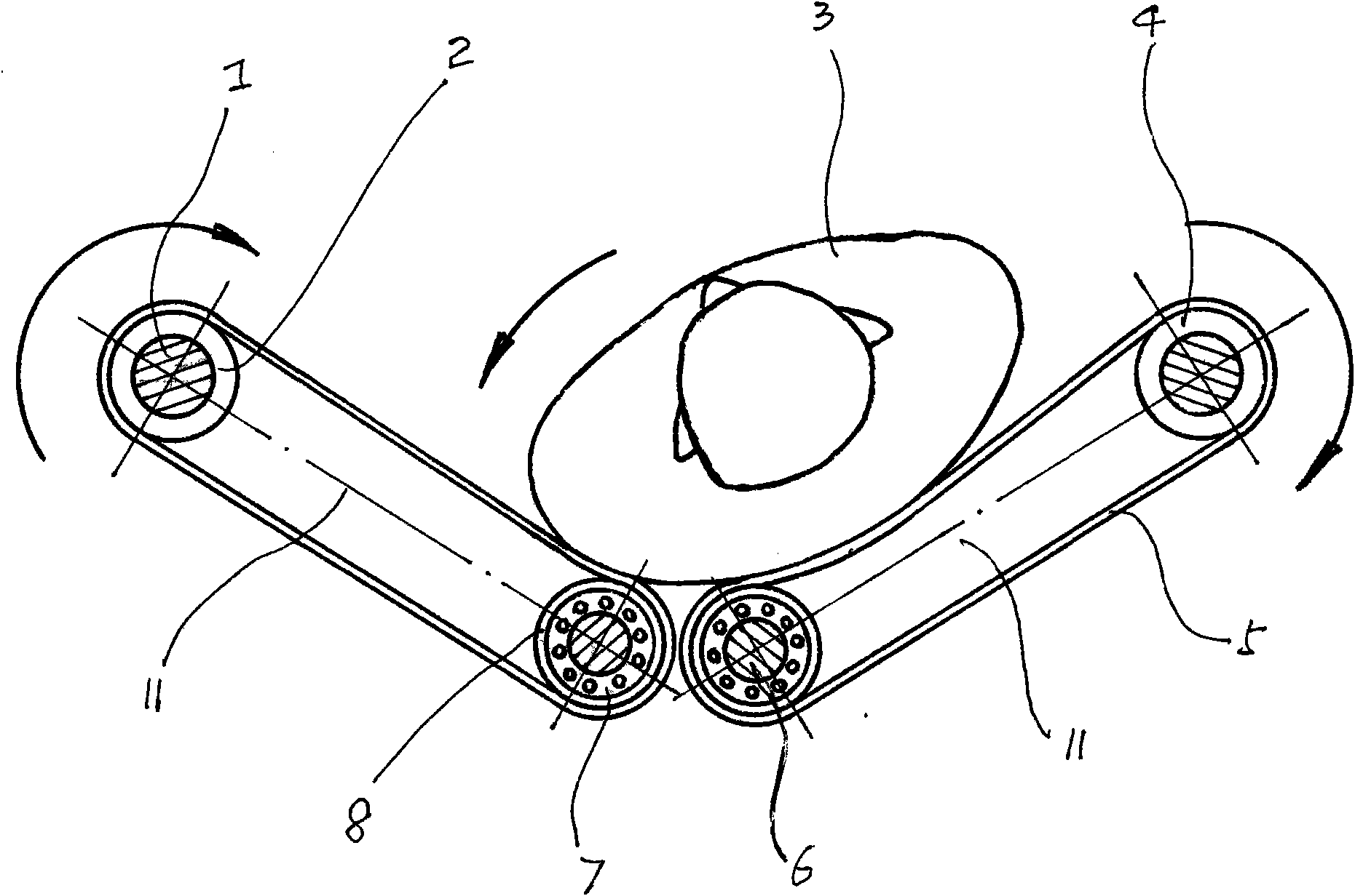 Automatic turnover bed