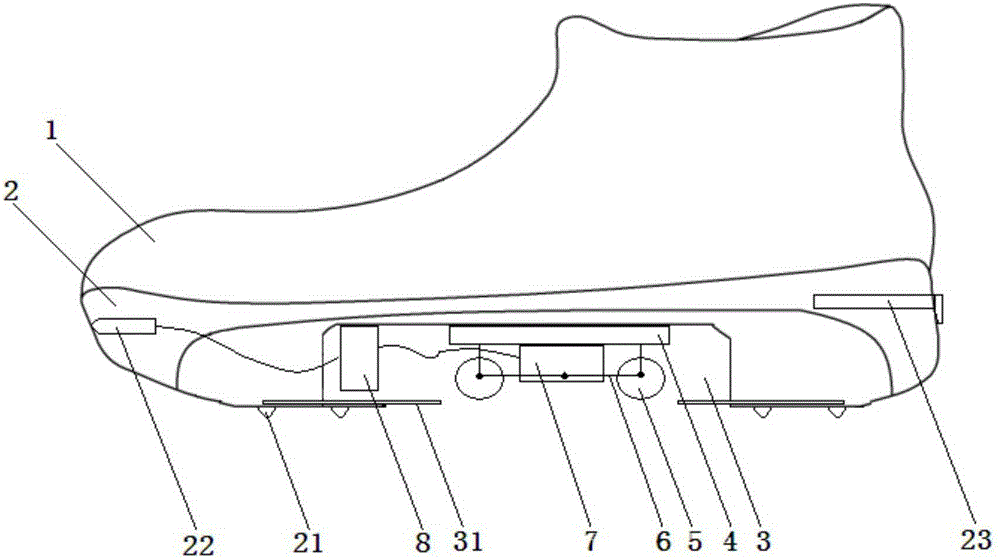 Telescopic electric shoes