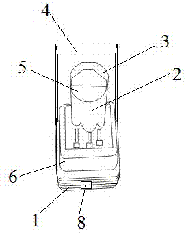 Key end mill convenient to place