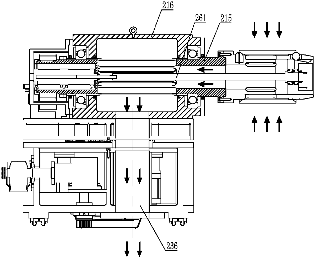 Winding machine for dual-winding full-automatic amorphous thin strip roll changing machine