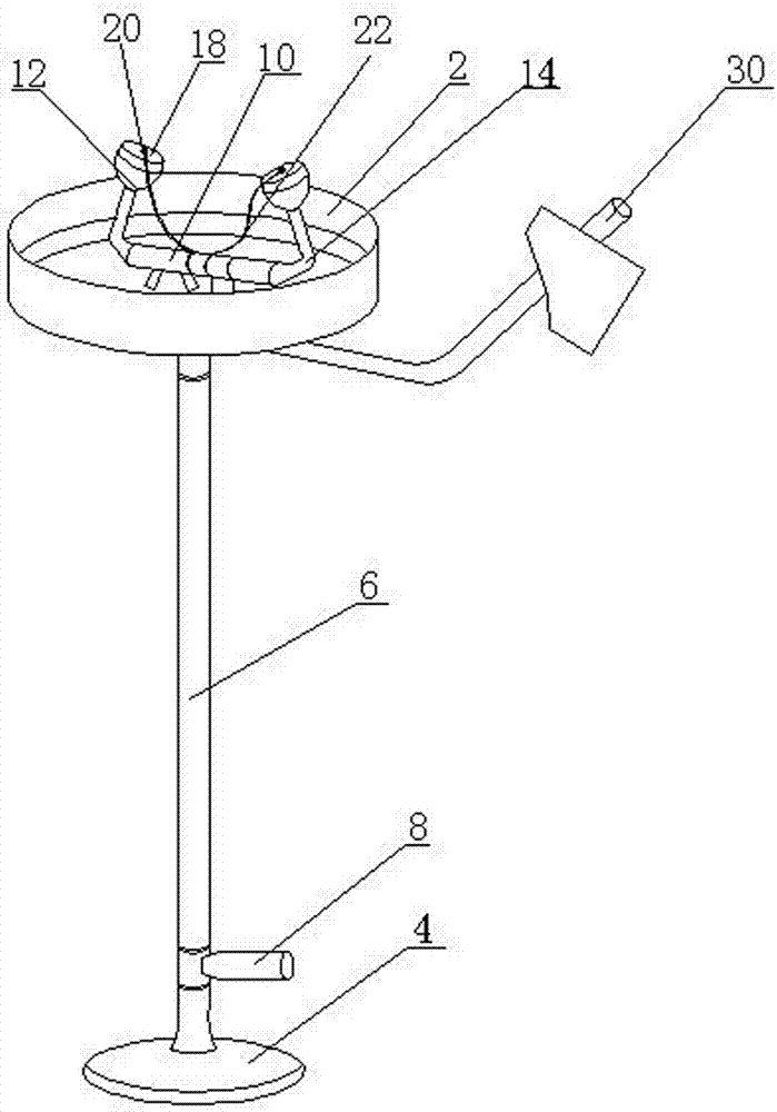 Dustproof double-mouth eyewash equipment used in laboratory