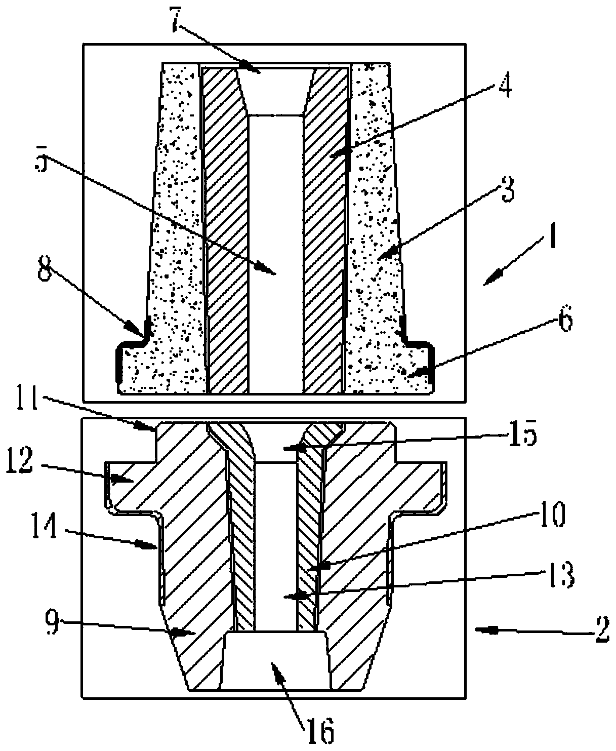 Integral forming anti-oxidation long-life iron shell tundish water port