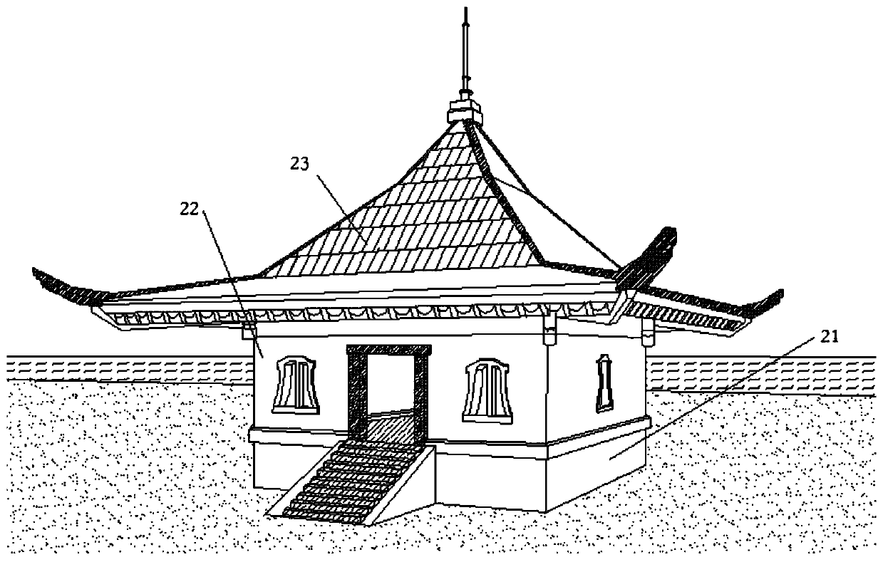 Collapsible building system generation method and device in game and electronic equipment