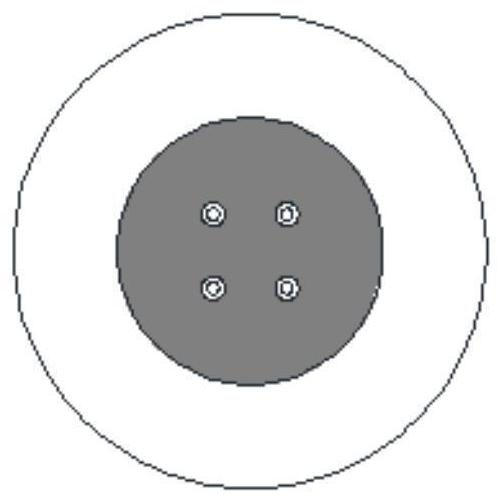 Multi-core optical fiber coupler based on three-dimensional waveguide and preparation method