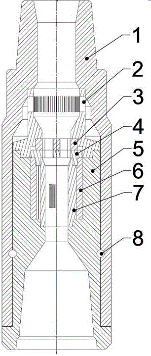 Circumferential axial negative pressure impact speeding-up tool