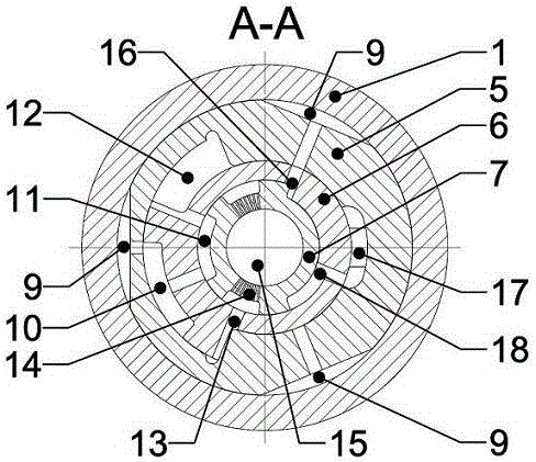 Circumferential axial negative pressure impact speeding-up tool