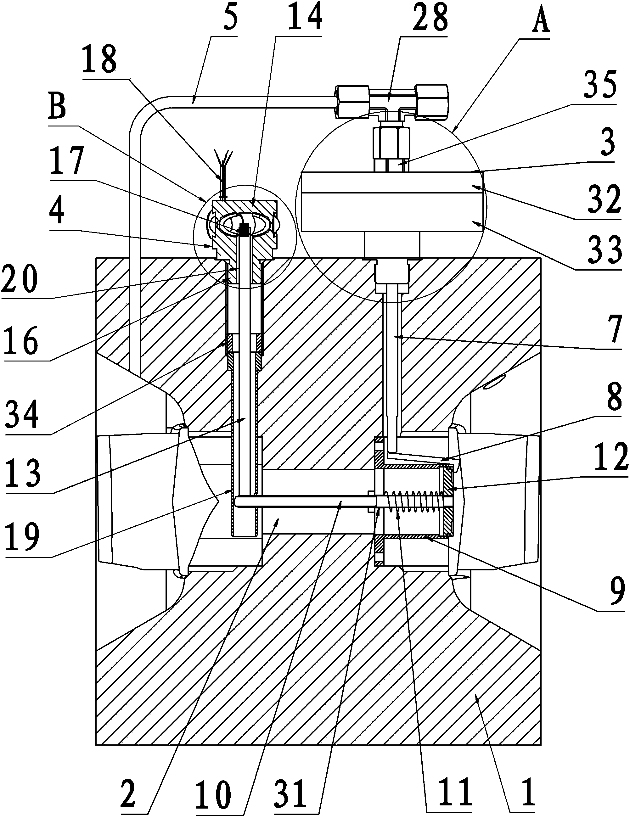 Gas roots type flow meter