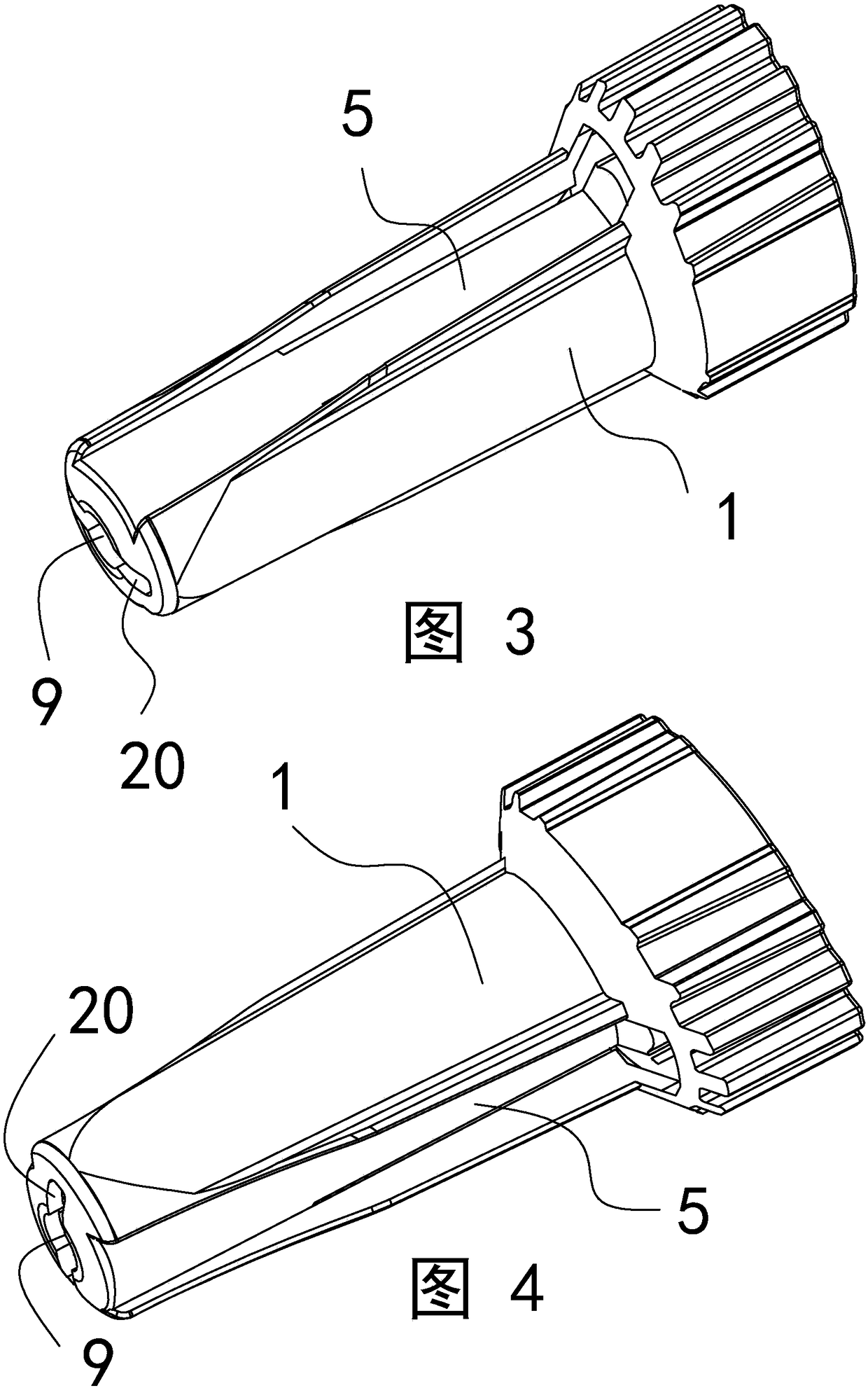 Tail-pressing disposable safe blood collector