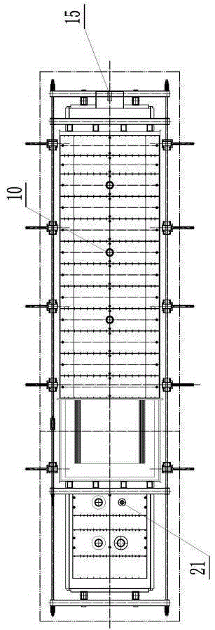 Vertical double-side-blowing smelting furnace