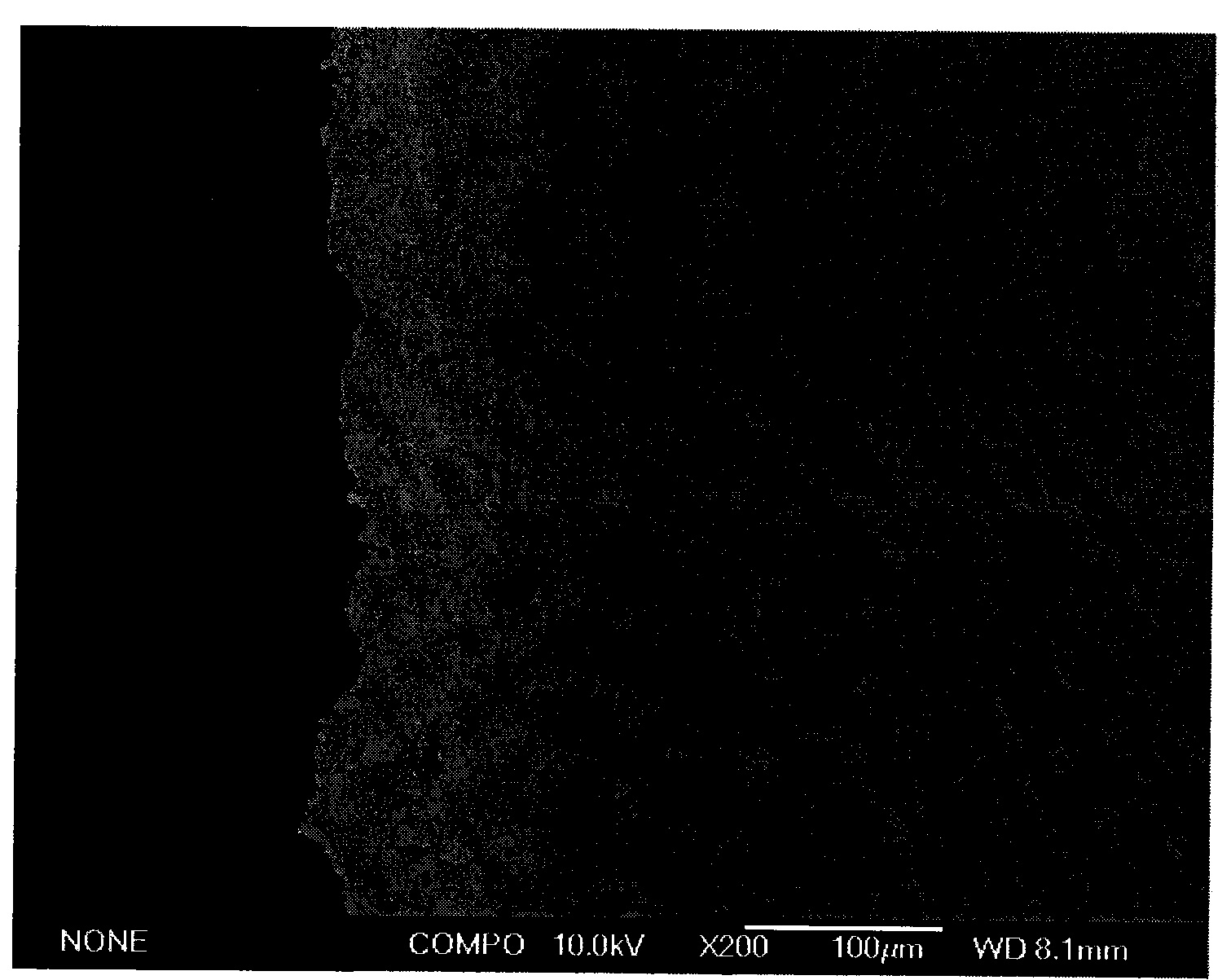 Thermal protection coating with component gradient change and preparation method