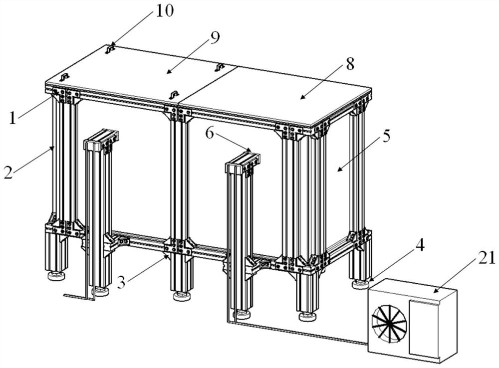 A test platform that can provide a low temperature environment