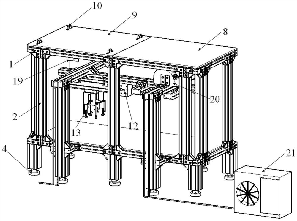 A test platform that can provide a low temperature environment