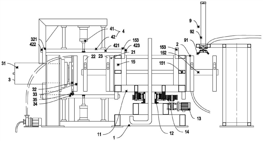 Vertical rotary multi-station diaphragm filter press