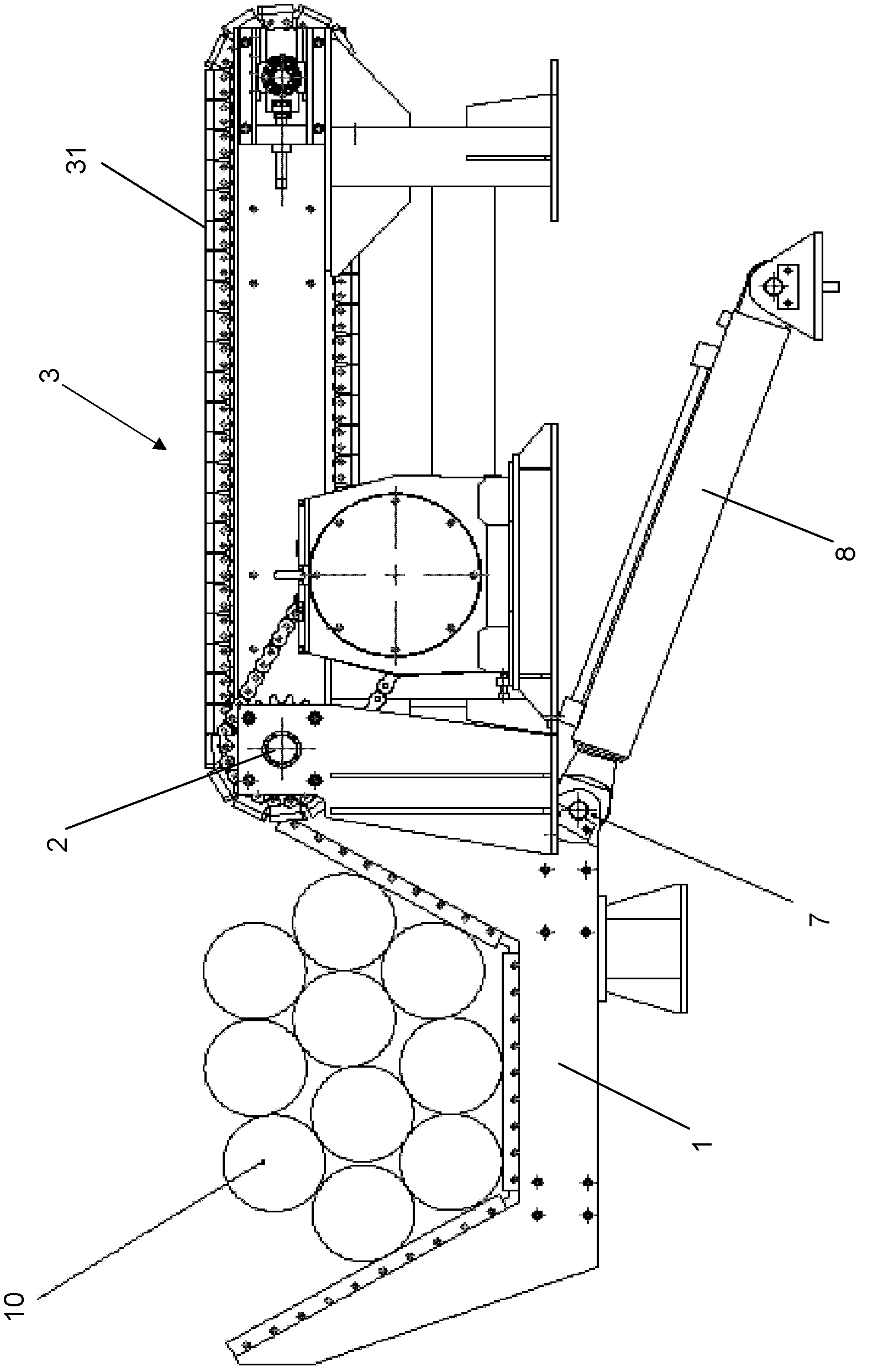 Workpiece feeding and distributing device