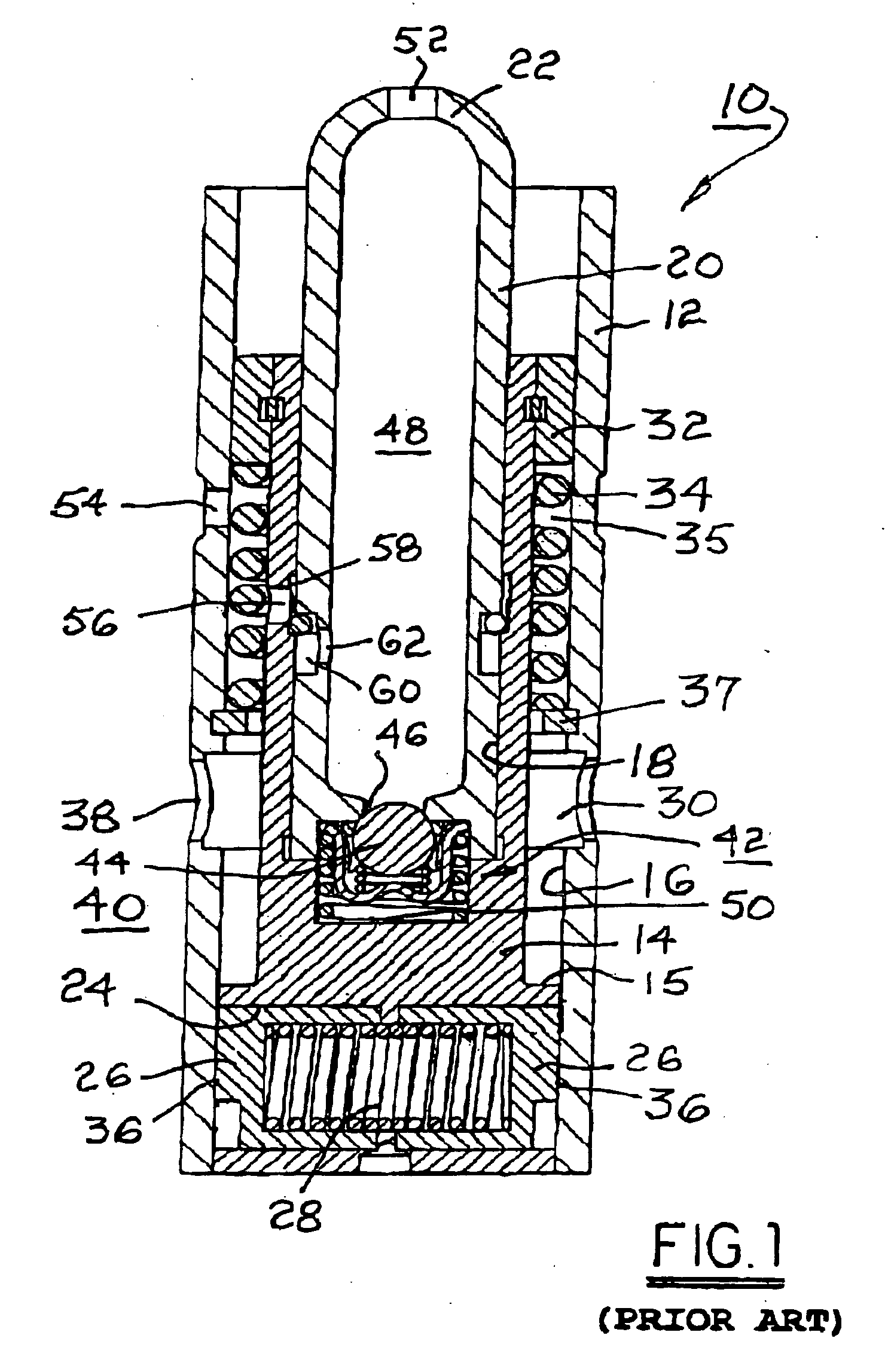 Valve-deactivating hydraulic lifter having a vented internal lost motion spring