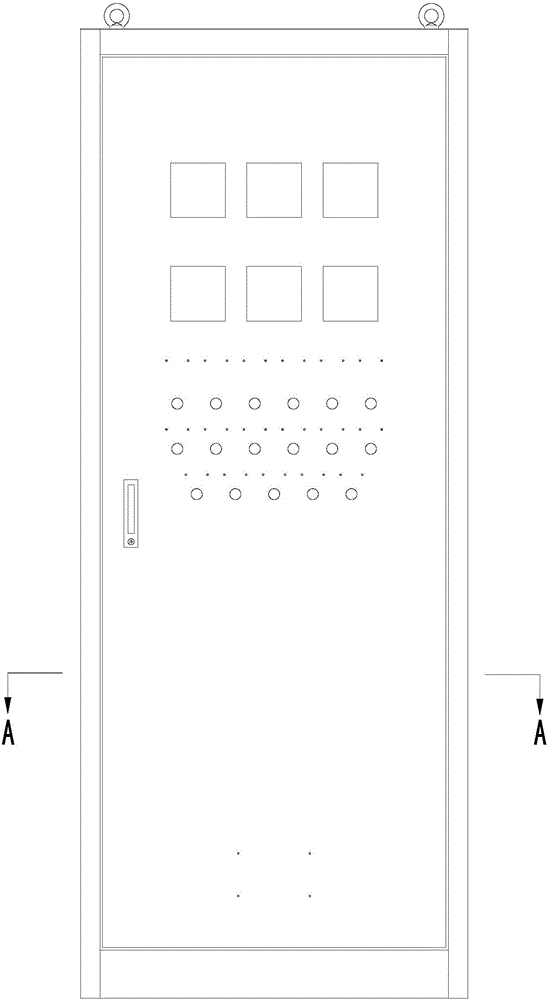 Electrical control cabinet with double panels for protection