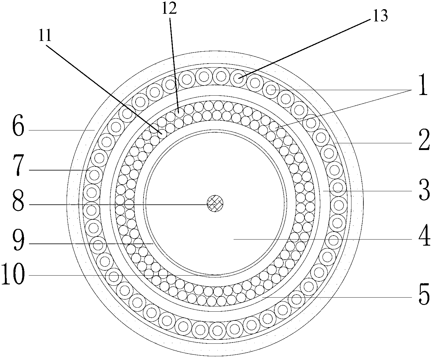 Offshore floating electric cable