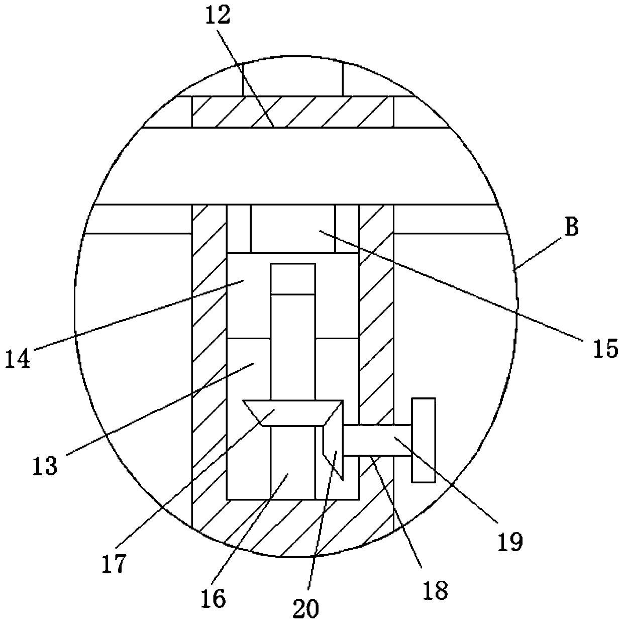 Tunnel drilling device capable of controlling drilling depth and using method thereof