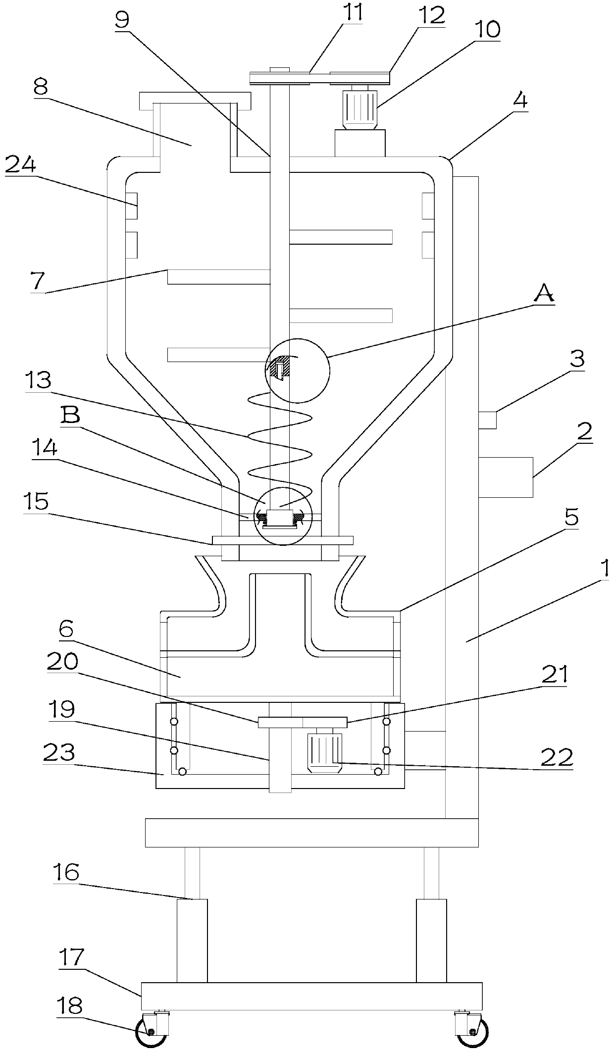 Artificial-intelligence-based feed putting device