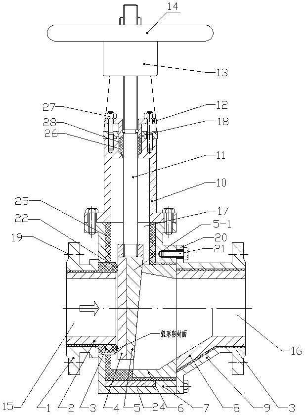 Soft seal abrasion resisting slag discharging valve