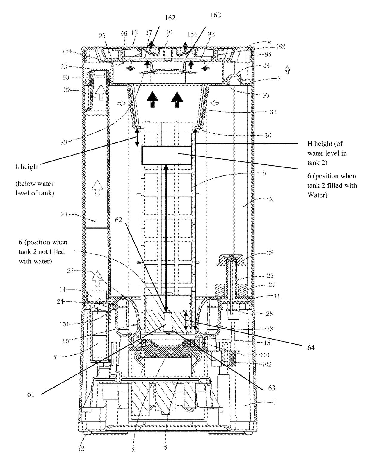 Top-filling humidifier