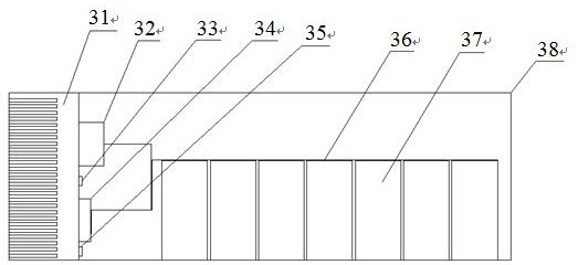 High-voltage shore power supply container type heat dissipation structure