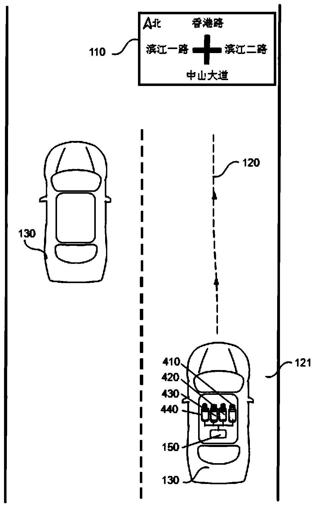 Vision-based automatic signboard semantic mapping positioning method and system