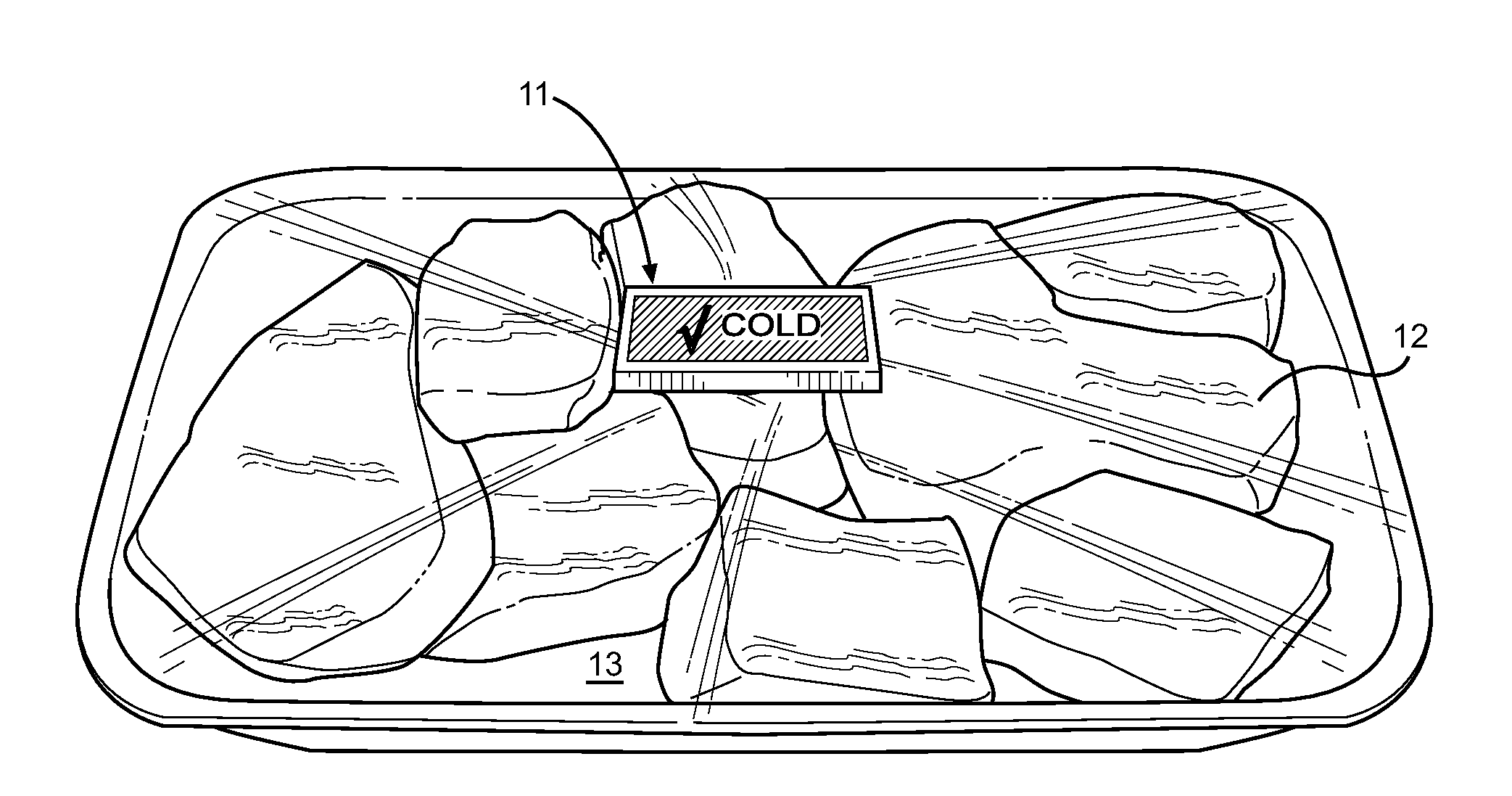 Temperature Sensing Food Stuff Label