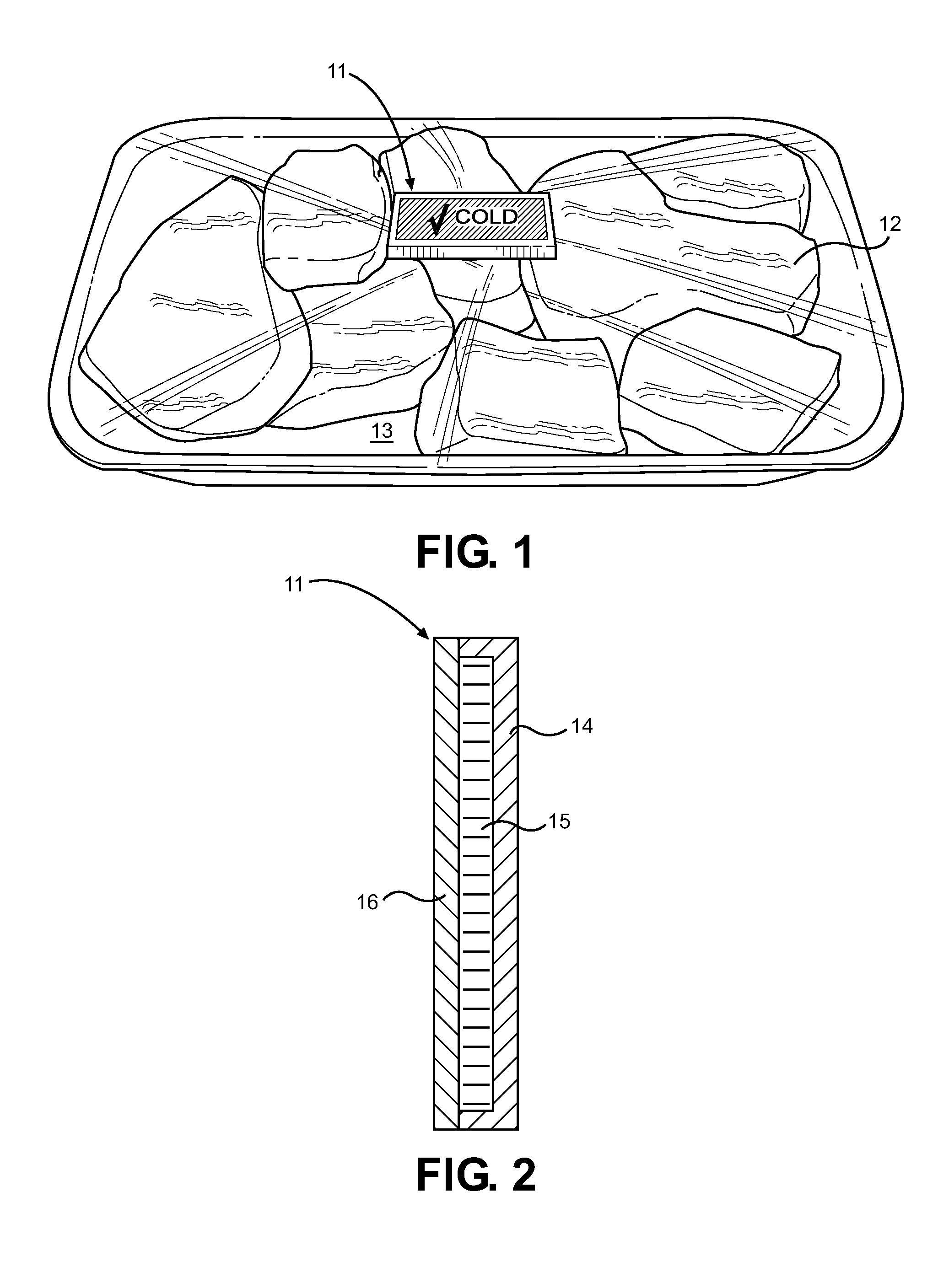 Temperature Sensing Food Stuff Label