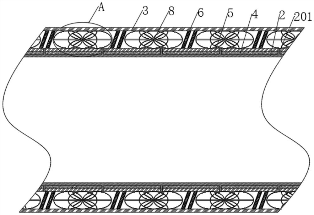 High-strength compression-resistant PVC pipe with organic fiber reinforced layer