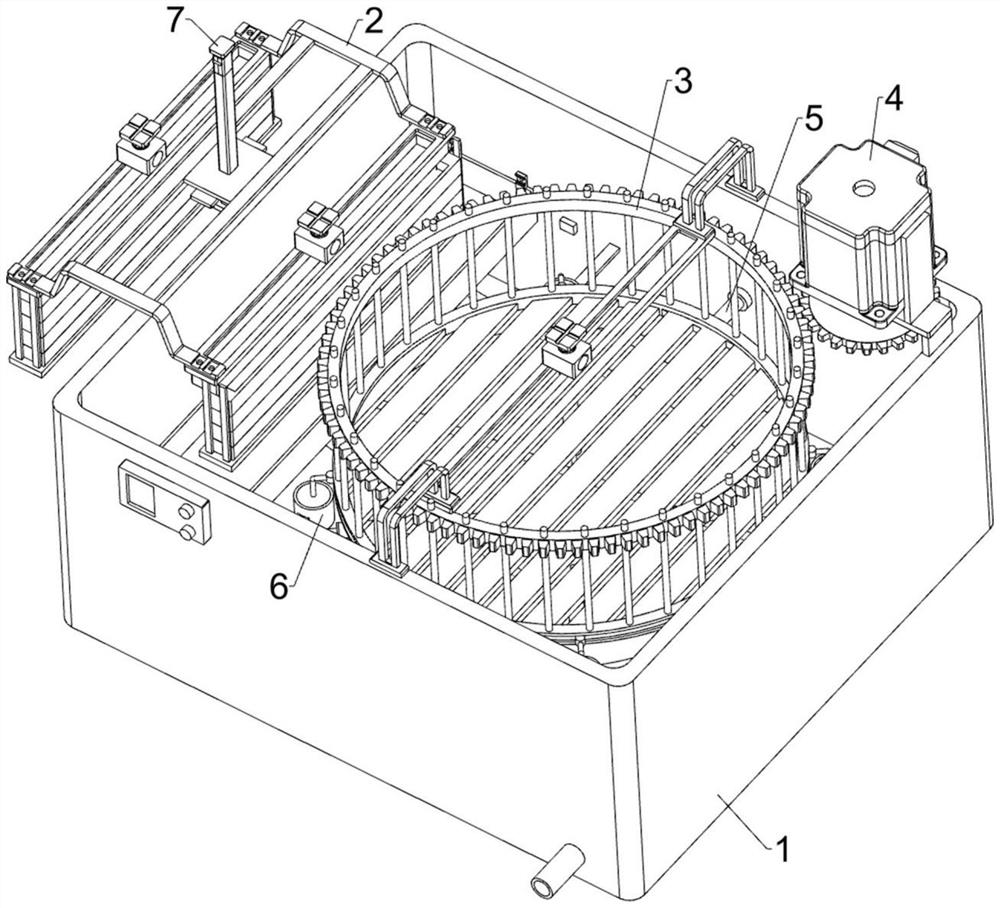 Electroplating device for faucet production and manufacturing