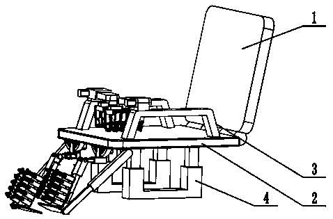 Leg relaxation rehabilitation seat