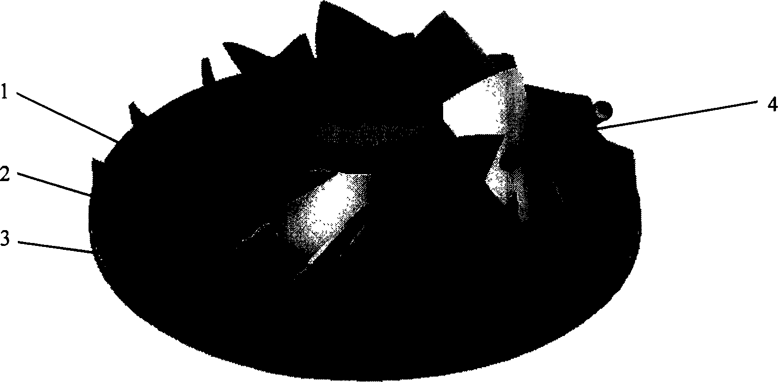 Drum taper tool and method for side milling complex cambered centrifugal impeller using drum taper tool