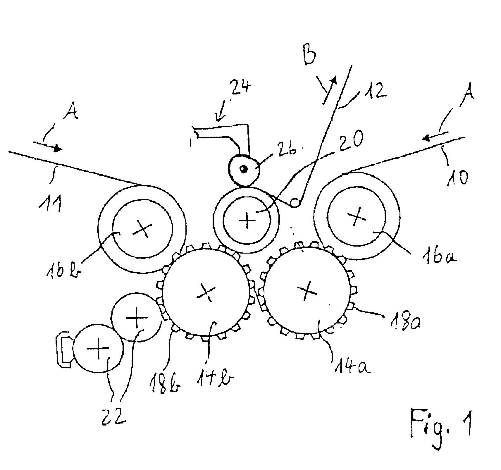 Device for applying a spot embossing pattern to a web of multi-ply tissue paper