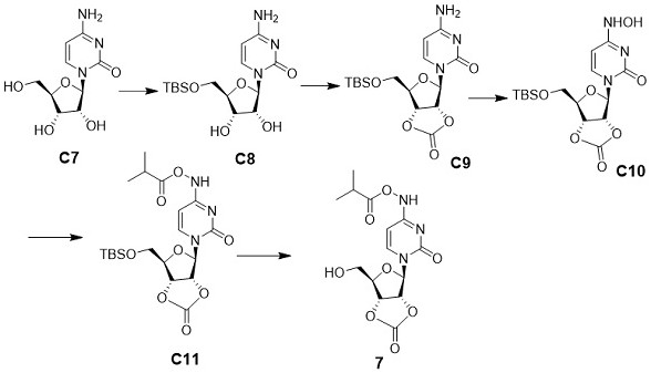 Cyclic carbonate nucleoside compound and application thereof