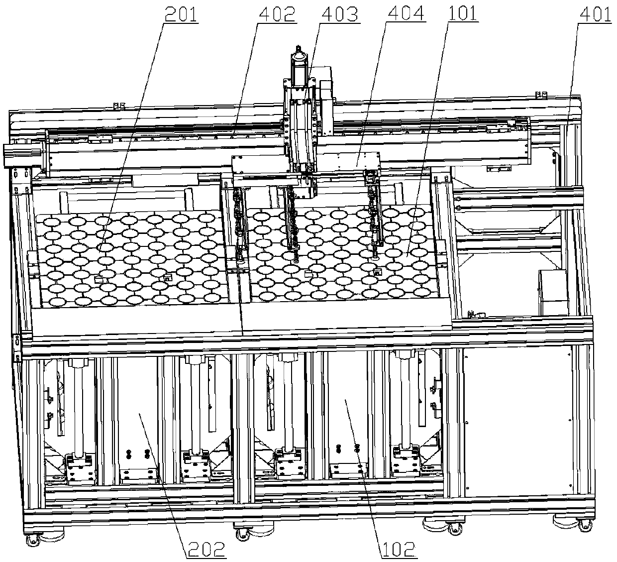 Upper and lower board system for automatic inspection of printed circuit boards