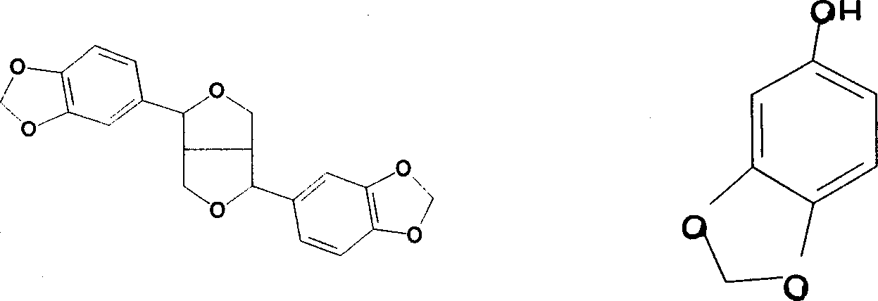 Method for extracting sesamin from sesame oil root