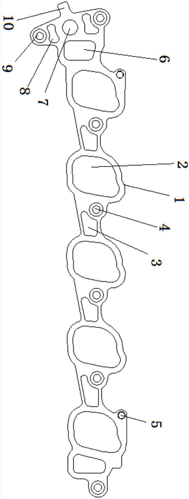 Air inlet pipe gasket