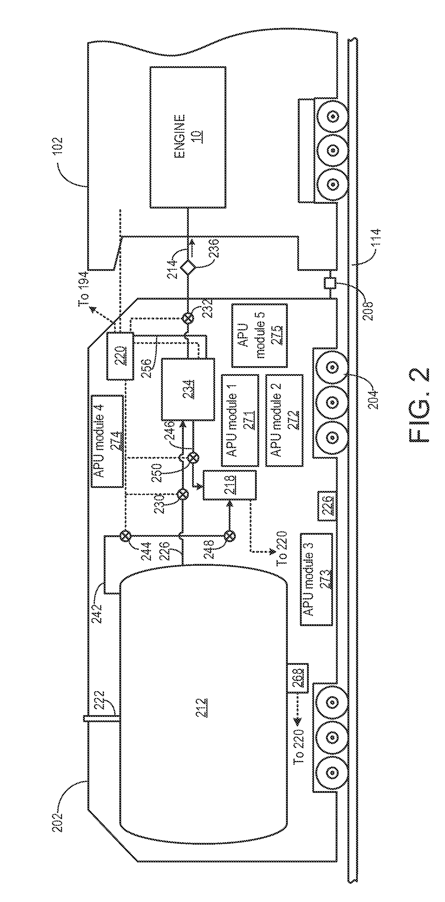 Distributed auxiliary power unit