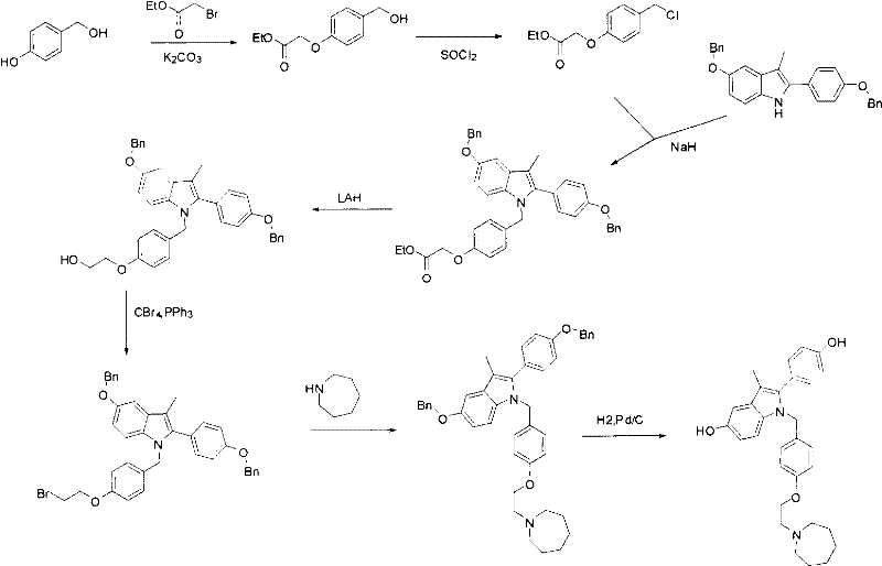 New synthetic method of bazedoxifene