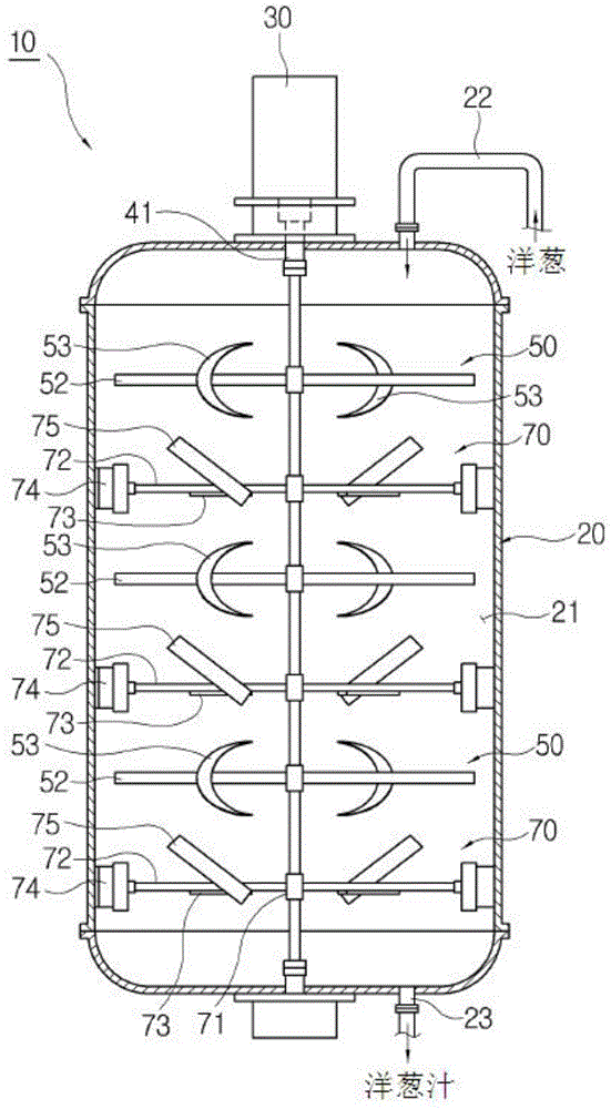 Onion juice extractor