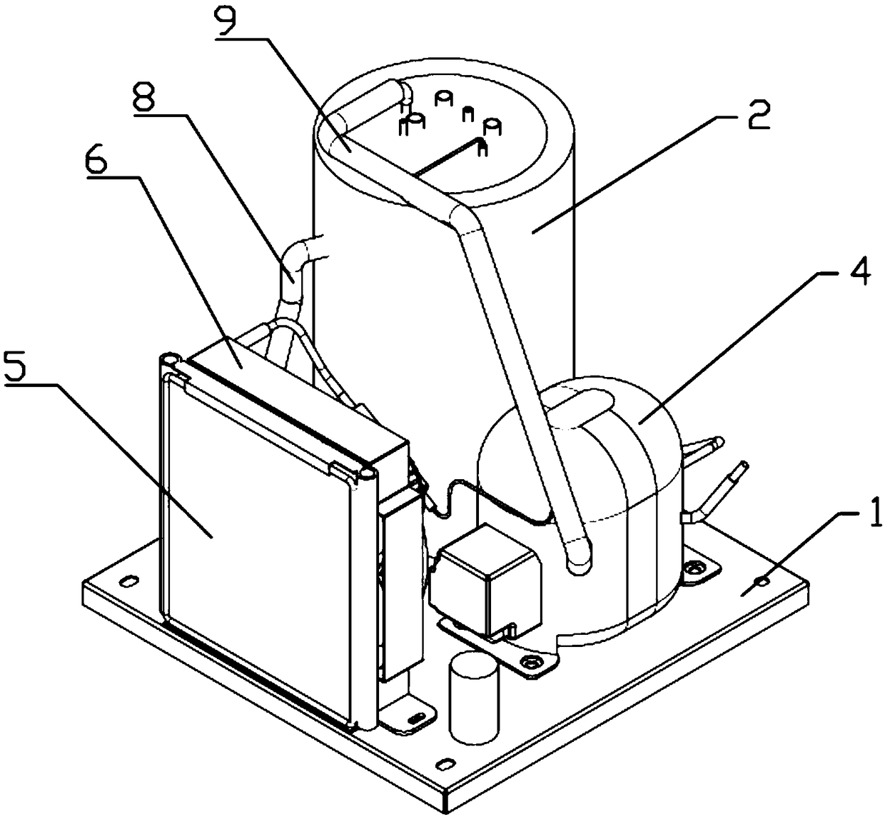 Refrigerating water system with internal circulation setting function