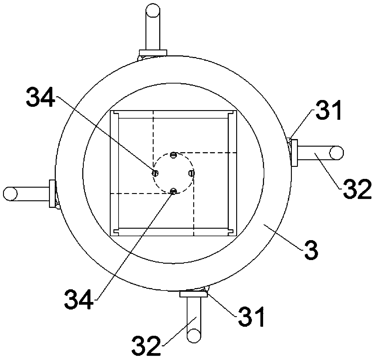 Trace powder distribution fluidization device