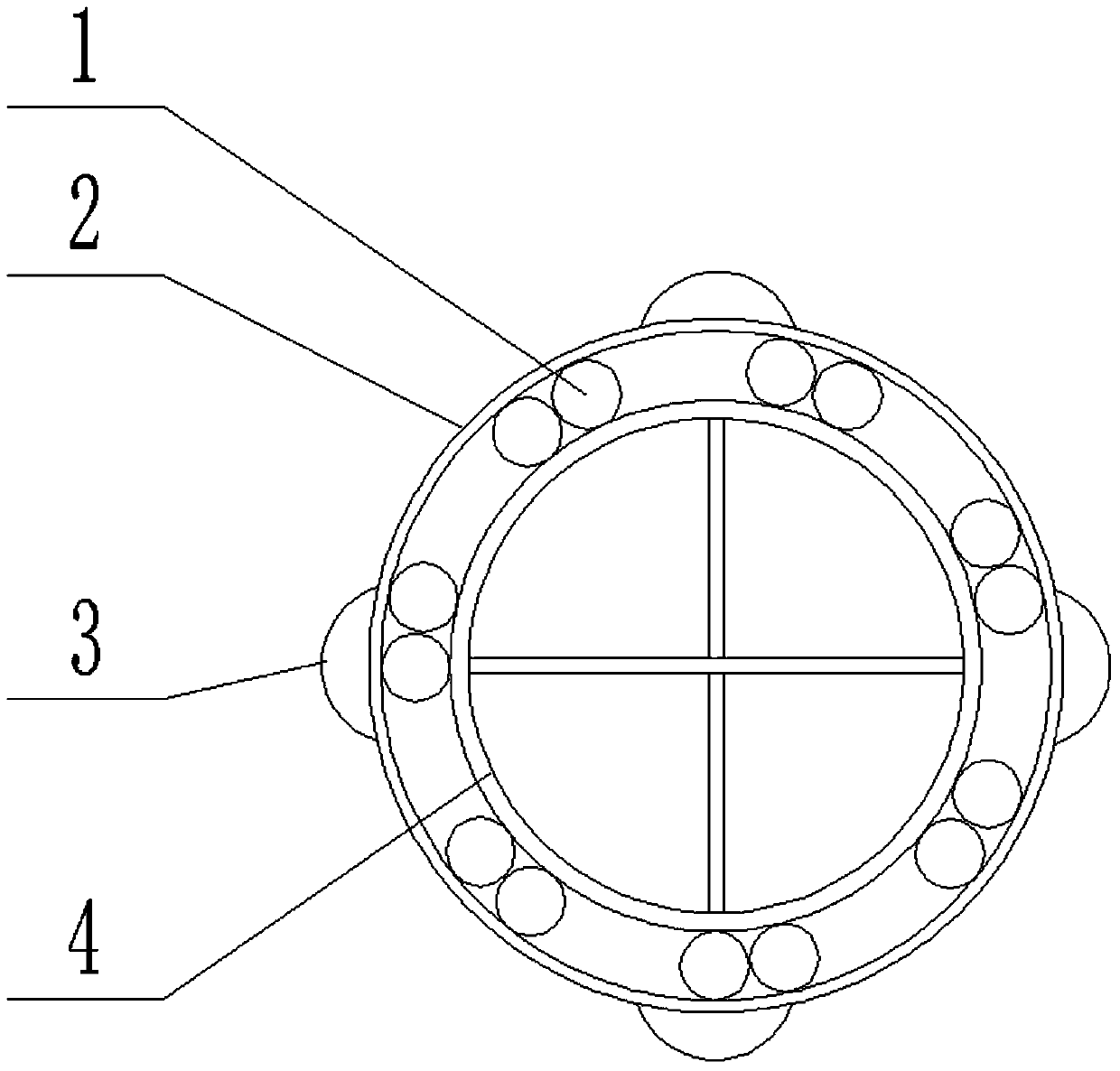 A production process for electric poles