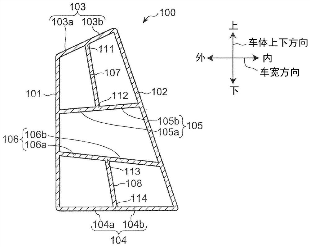 Beam parts for vehicles