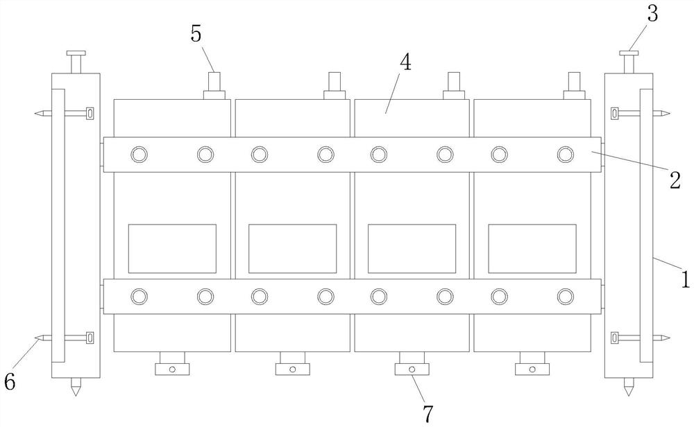 Safety supporting device for civil engineering construction