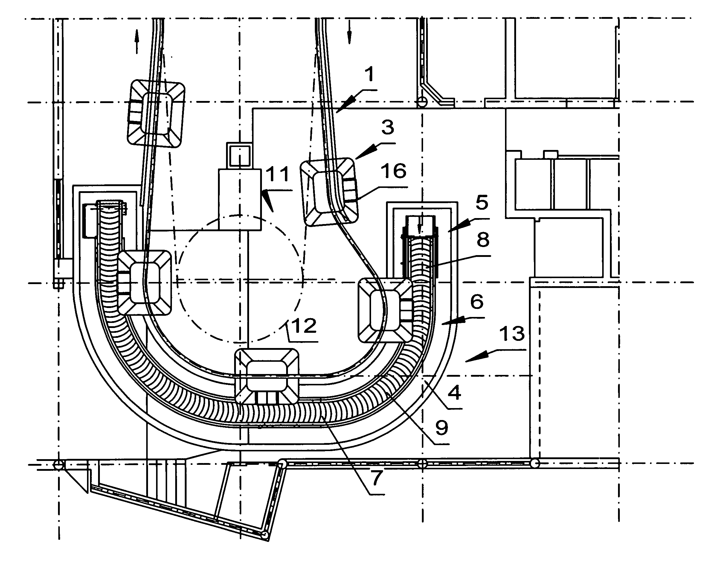 Ski lift having an auxiliary conveyor floor